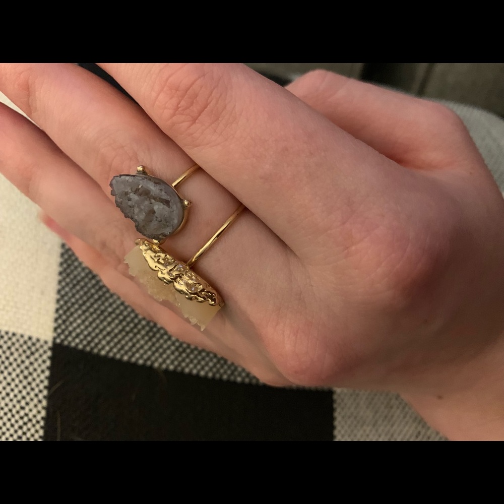 Gemstone stackable rings - Picture 3 of 3